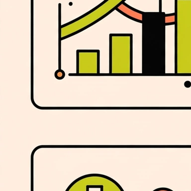 Editorial illustration of a heart, stethoscope and healthcare symbols